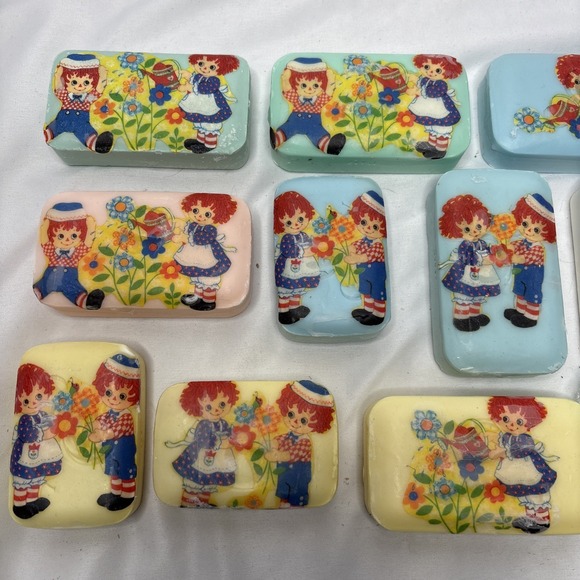 Vtg Katherine Gray Raggedy Ann‎ & Andy Lot Of 14 Bar Soaps Collectible Unused - Picture 2 of 7